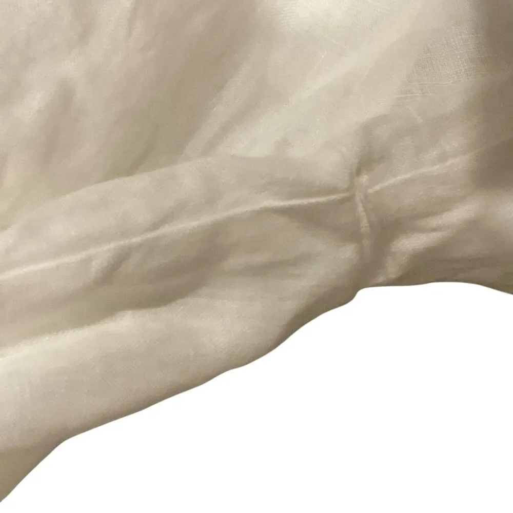 Hirsch & Timber White Linen Maxi Dress M Boho Cottagecore Lagenlook Prairie - Picture 9 of 16